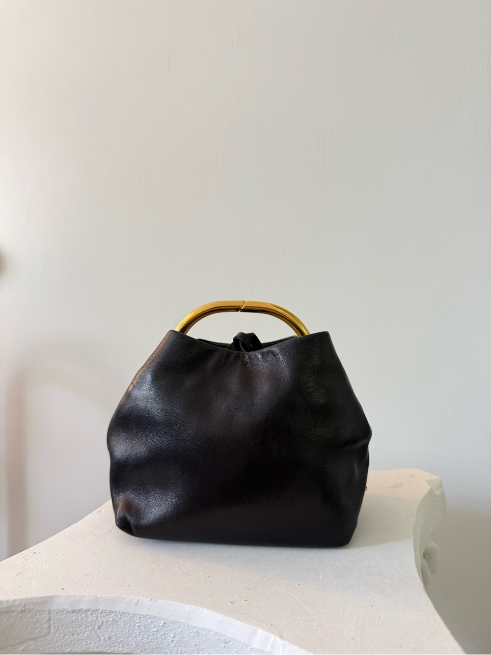 Prada Black Mini Handle Bag with Gold Hardware - Picture 4 of 8
